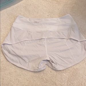 white lulu lemon shorts